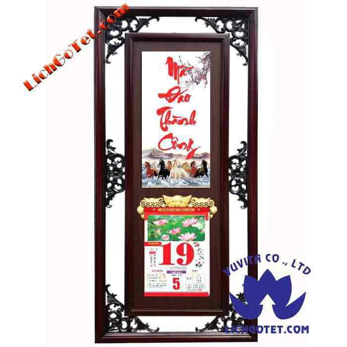 Lịch gỗ mã đáo thành công