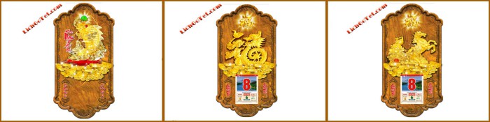 Lịch gỗ tết in logo doanh nghiệp 10
