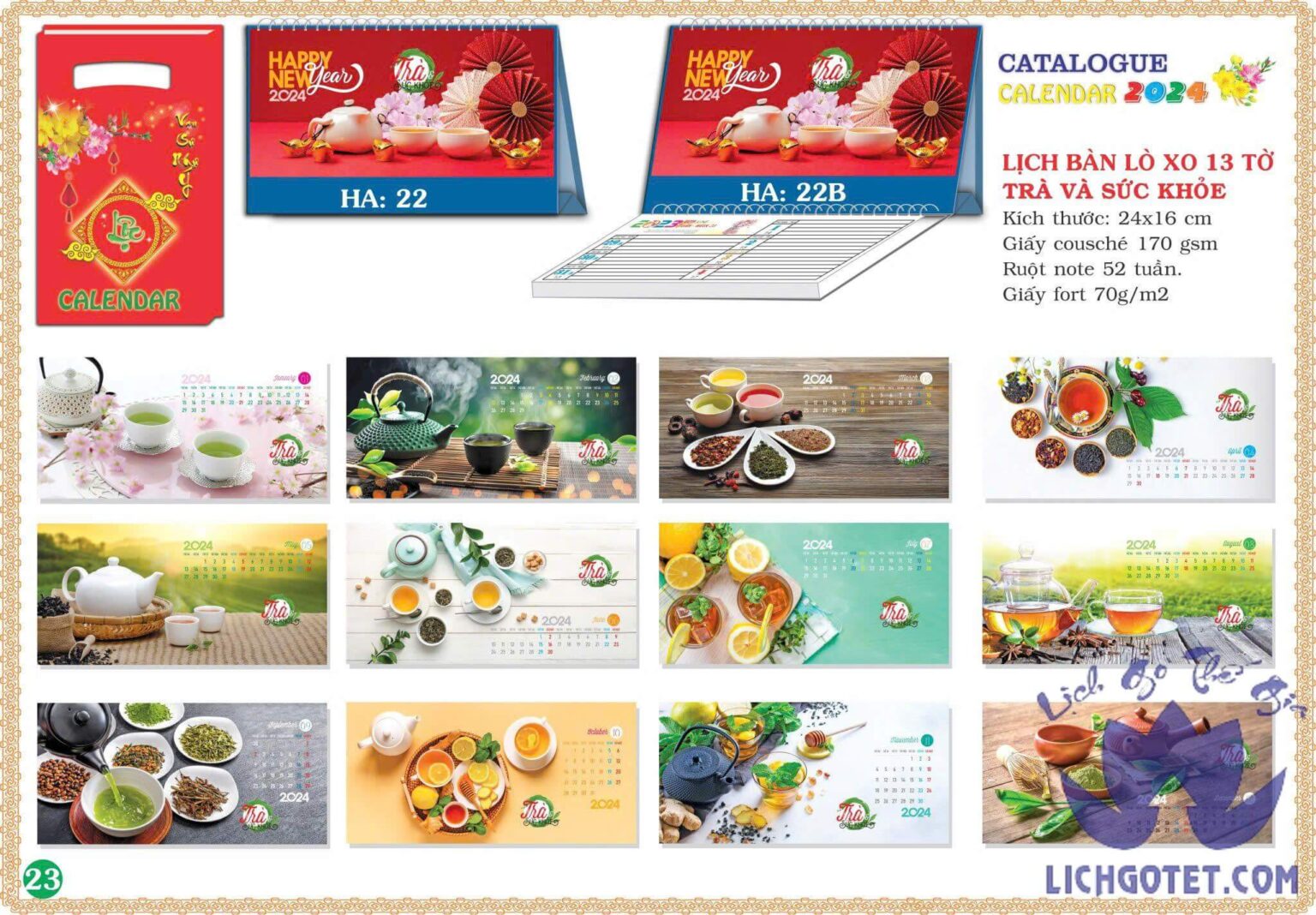 Cách làm lịch để bàn, làm lịch Tết đẹp đơn giản nhất