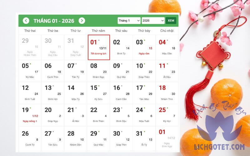 Còn bao nhiêu ngày nữa đến Tết 2026 - Cùng đếm ngược Tết 2026!