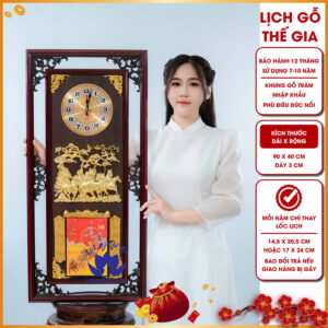 Lịch gỗ Thế Gia cung cấp lịch đồng hồ Mã Đáo Lộc Tài uy tín, giá tốt, bảo hành chặt chẽ