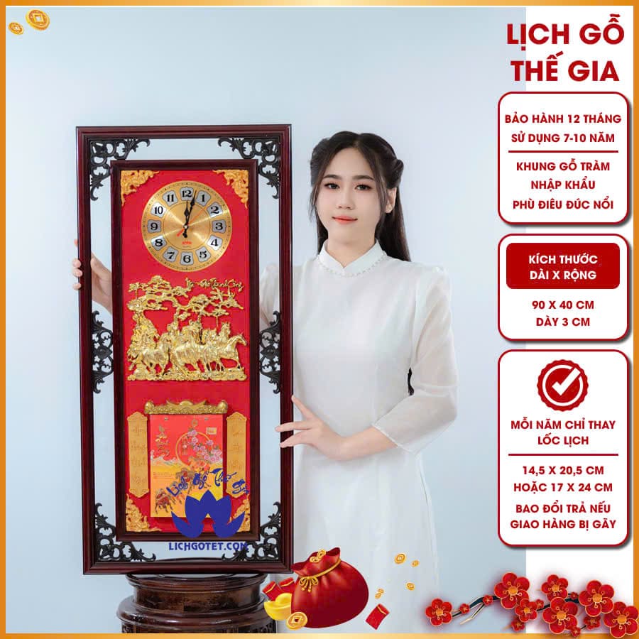 Mẫu lịch phong thủy đẹp tăng năng lượng cát khí tích cực