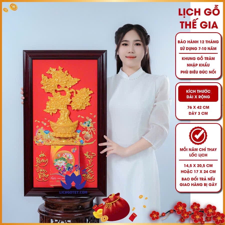 Mẫu lịch gỗ 2026+ kết hợp tinh thần nhân văn và cộng đồng, lý tưởng làm quà tặng doanh nghiệp