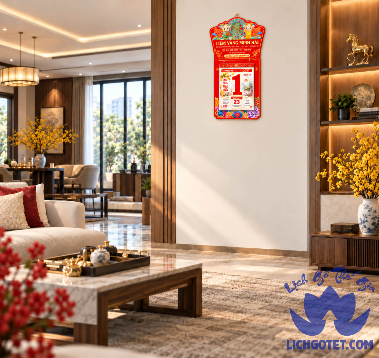 Bộ Khánh Bìa Bloc Laminate 2027 Độc Quyền – Thiết Kế Tài Lộc Đinh Mùi
